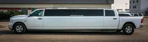 image of 16 passenger Dodge Ram stretched limousine wet bar
