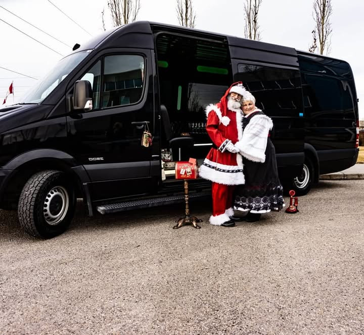 image of 16 passenger Mercedes mini party bus