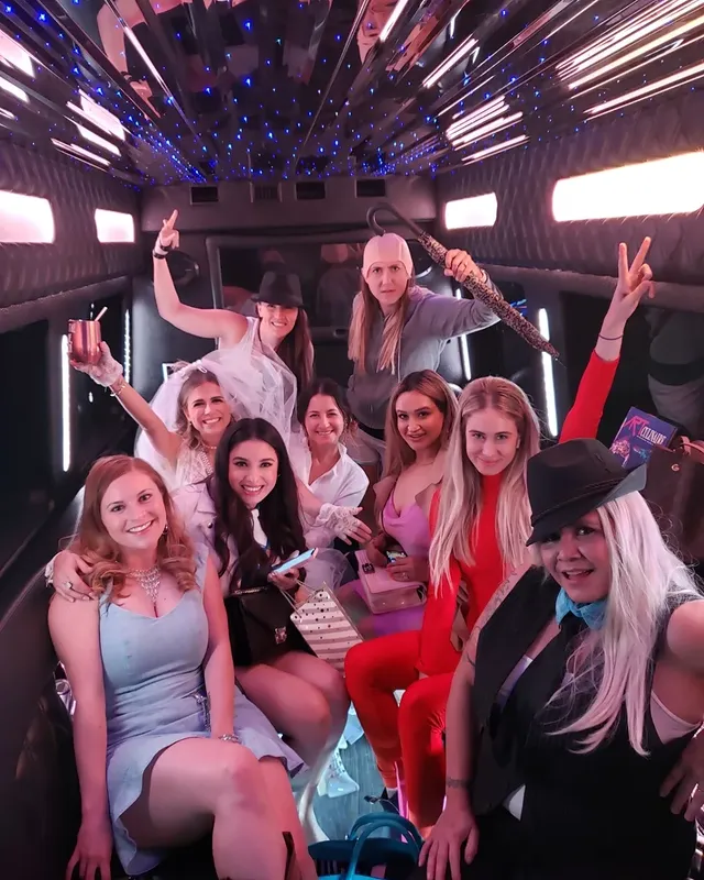 image of 14 passenger Cadillac XT6 limousine wet bar