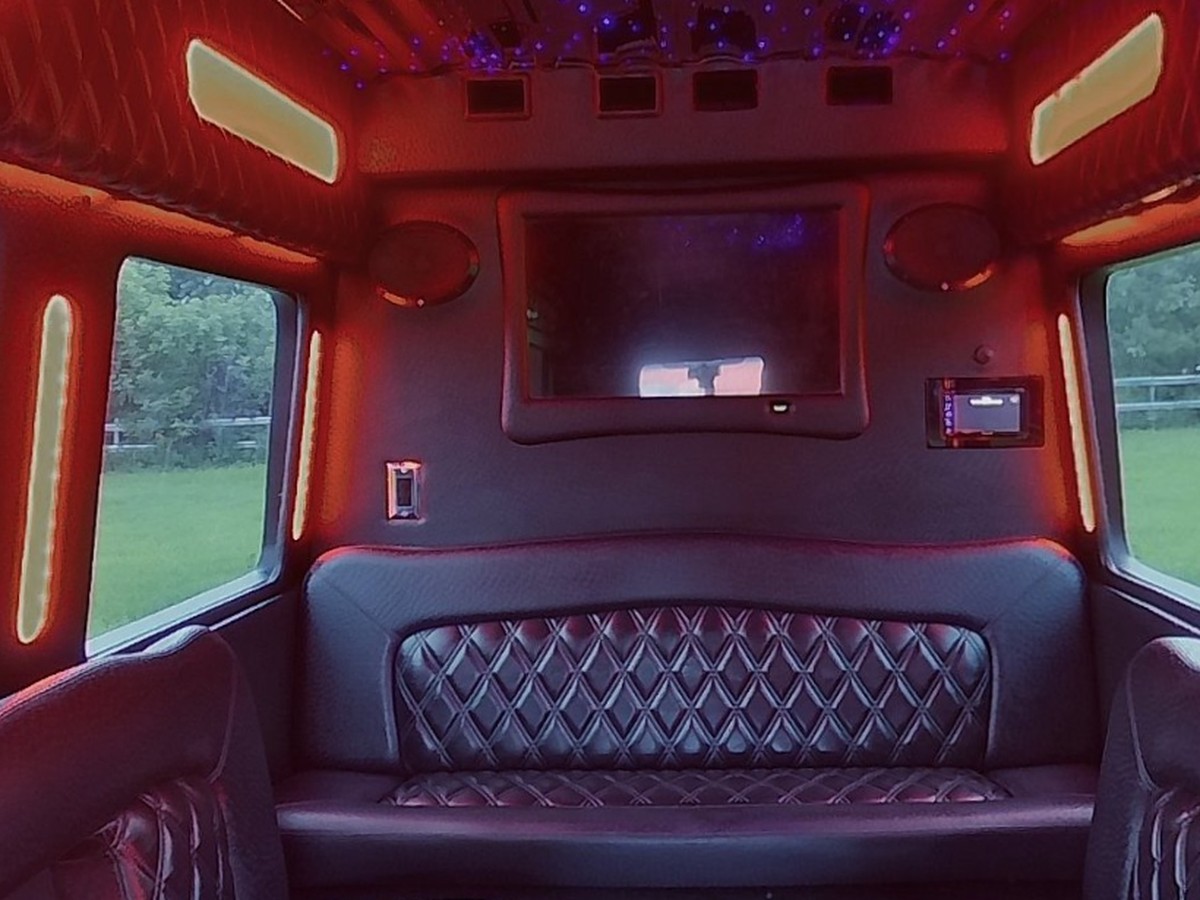 image of 16 passenger Mercedes mini party bus