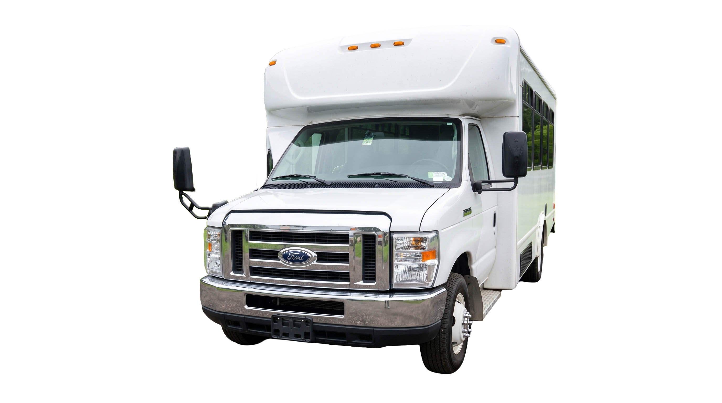 image of 28 passenger white Party Bus exterior passenger side